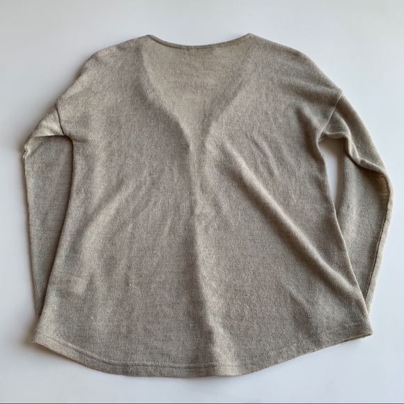 Soft Surroundings Valentina Zip Sweater Stone Sz S - Picture 6 of 6